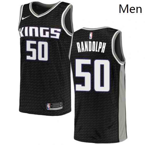 Mens Nike Sacramento Kings 50 Zach Randolph Swingman Black NBA Jersey Statement Edition